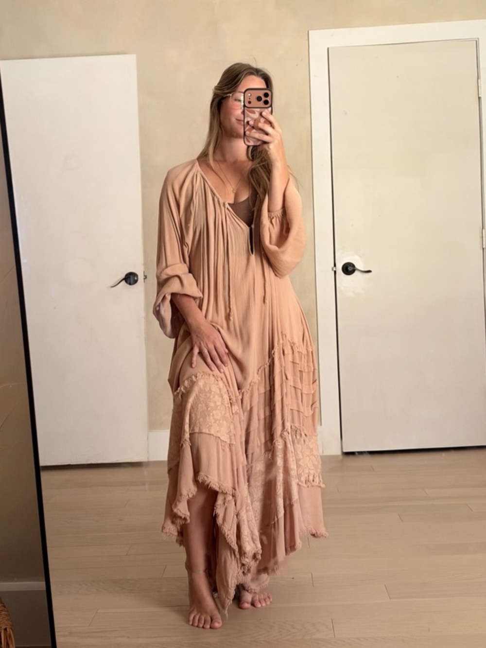 Free People Ocean Side Maxi Dress in Color Woodland Size XS
